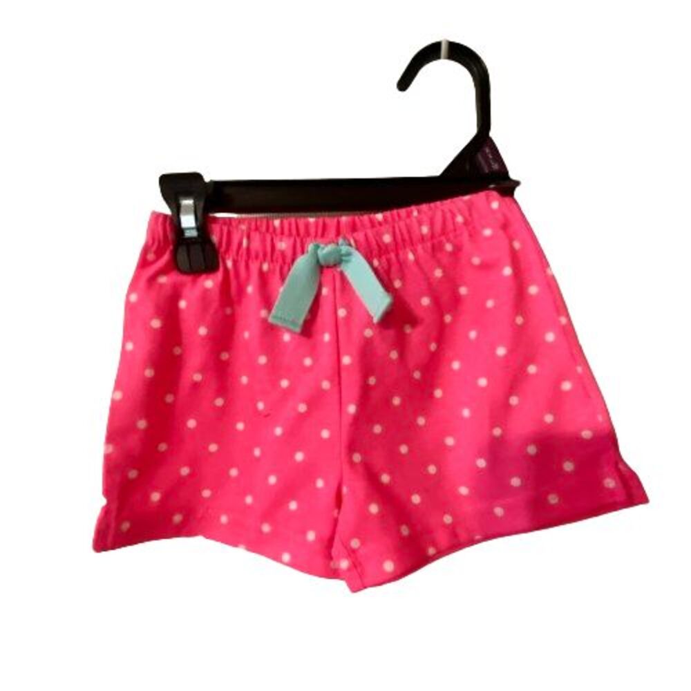 Toddler Shorts Carters Size 24 Months Pink Polka Dot Girls Flame Resistant